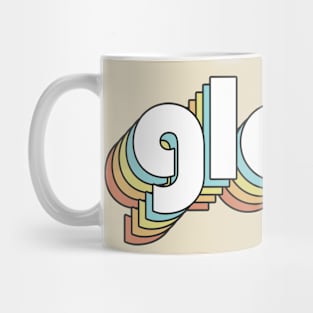 Gloria - Retro Rainbow Typography Faded Style Mug